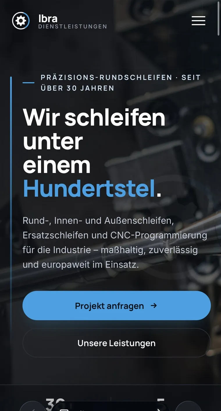 Website Ibra Dienstleistungen